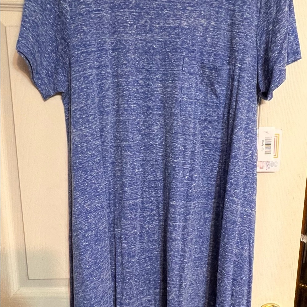 LuLaRoe Heathered Blue Carly NWT